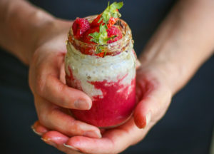 Strawberry Bircher Muesli Recipe, bircher, strawberry, breakfast, food, recipe, dan churchill, daniel Churchill, Healthy, Vegan