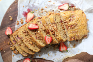food, strawberry, chia, loaf, anzac, biscuit, healthy, dan churchill, what to do with leftover, sweet, snack, banana, coconut, syrup, simple, cooking, baking