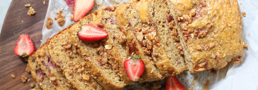 food, strawberry, chia, loaf, anzac, biscuit, healthy, dan churchill, what to do with leftover, sweet, snack, banana, coconut, syrup, simple, cooking, baking